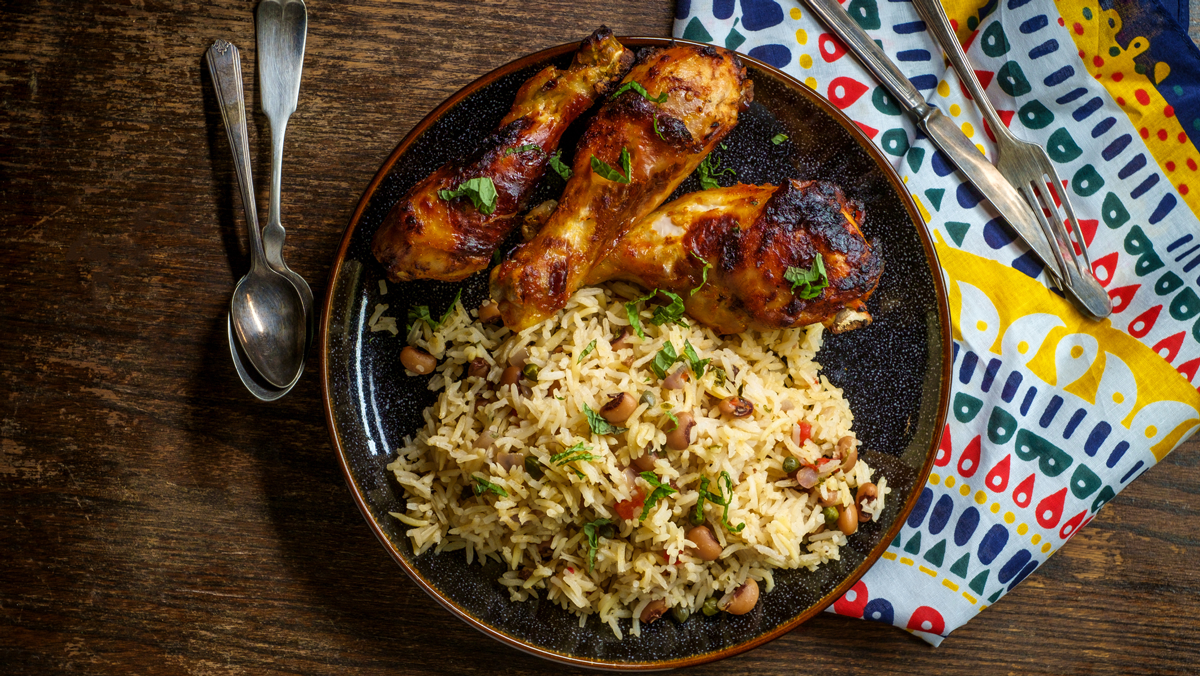 Plat halal préparé avec soin